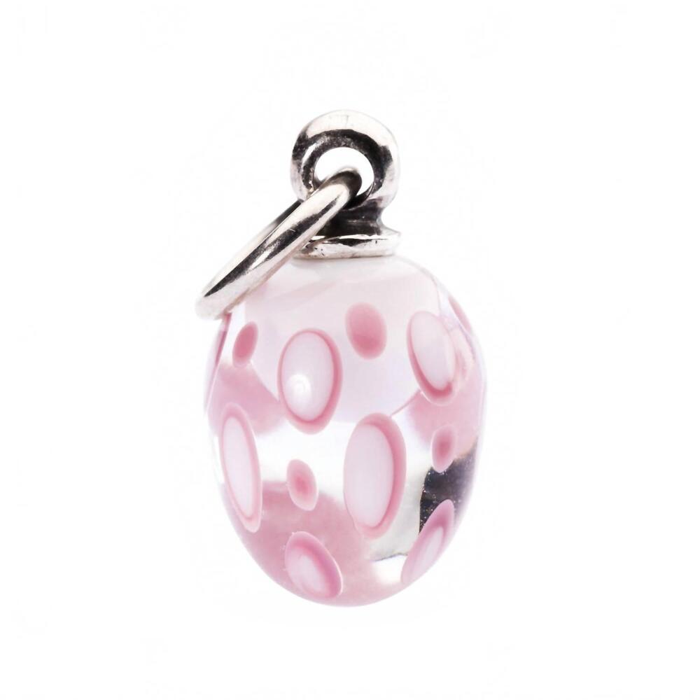 NEW TROLLBEADS women's festive tassel bead charm in light pink
